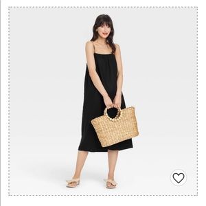 NEW WITH TAGS - Linen dress, Black